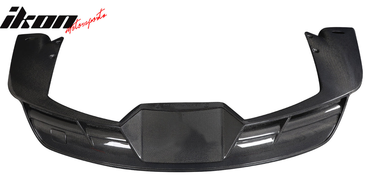 2021-2025 Tesla Model S Gloss Black Revozport Rear Lip Carbon Fiber