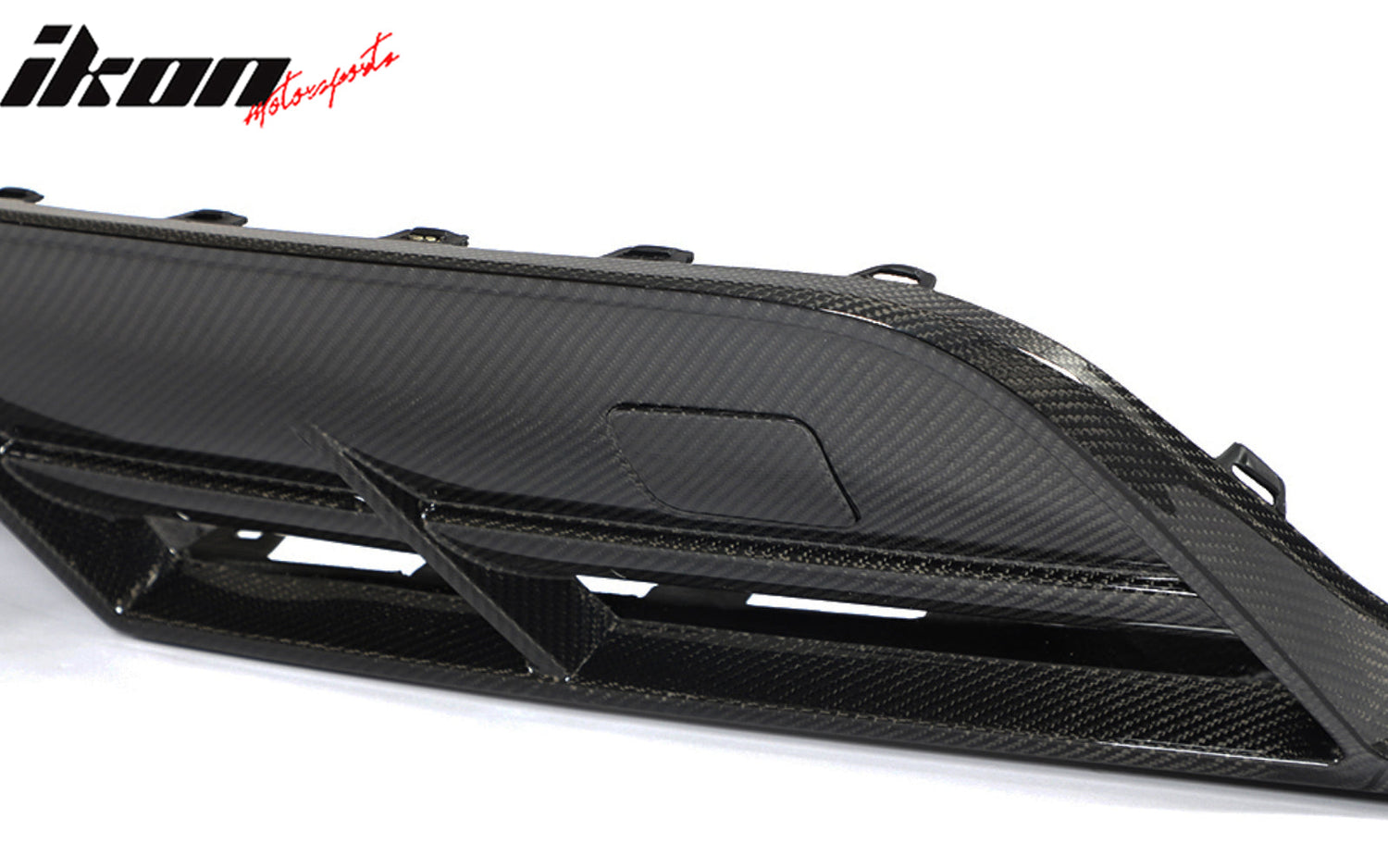 2021-2025 Tesla Model S Gloss Black Revozport Rear Lip Carbon Fiber