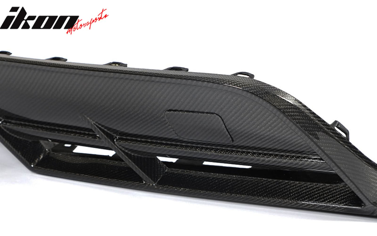 2021-2025 Tesla Model S Gloss Black Revozport Rear Lip Carbon Fiber