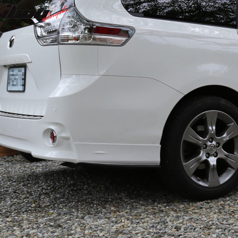 2011-2020 Toyota Sienna SE MP Style Rear Bumper Lip Apron Pairs ABS