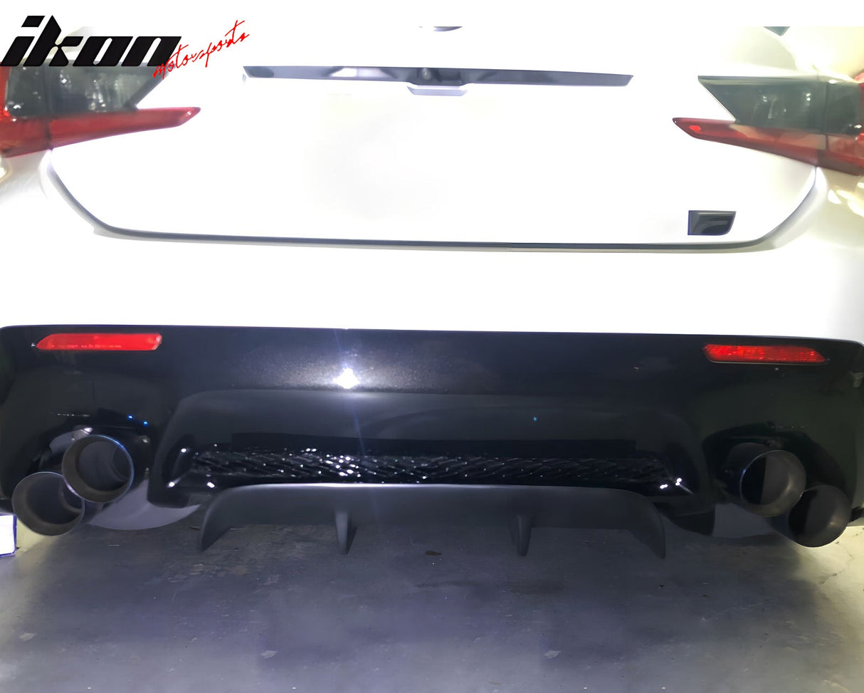 Universal 31"x9" MDA 4-Fin Rear Diffuser Valance Splitter Matte Black