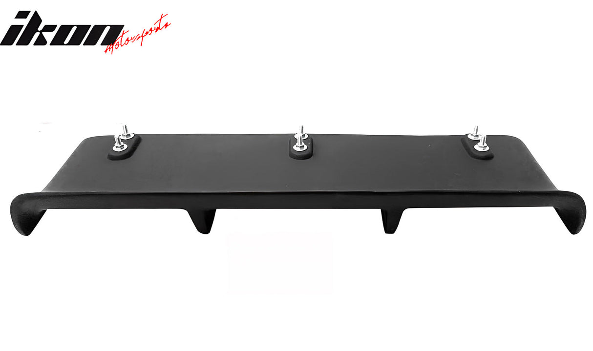 Universal 31"x9" MDA 4-Fin Rear Diffuser Valance Splitter Matte Black