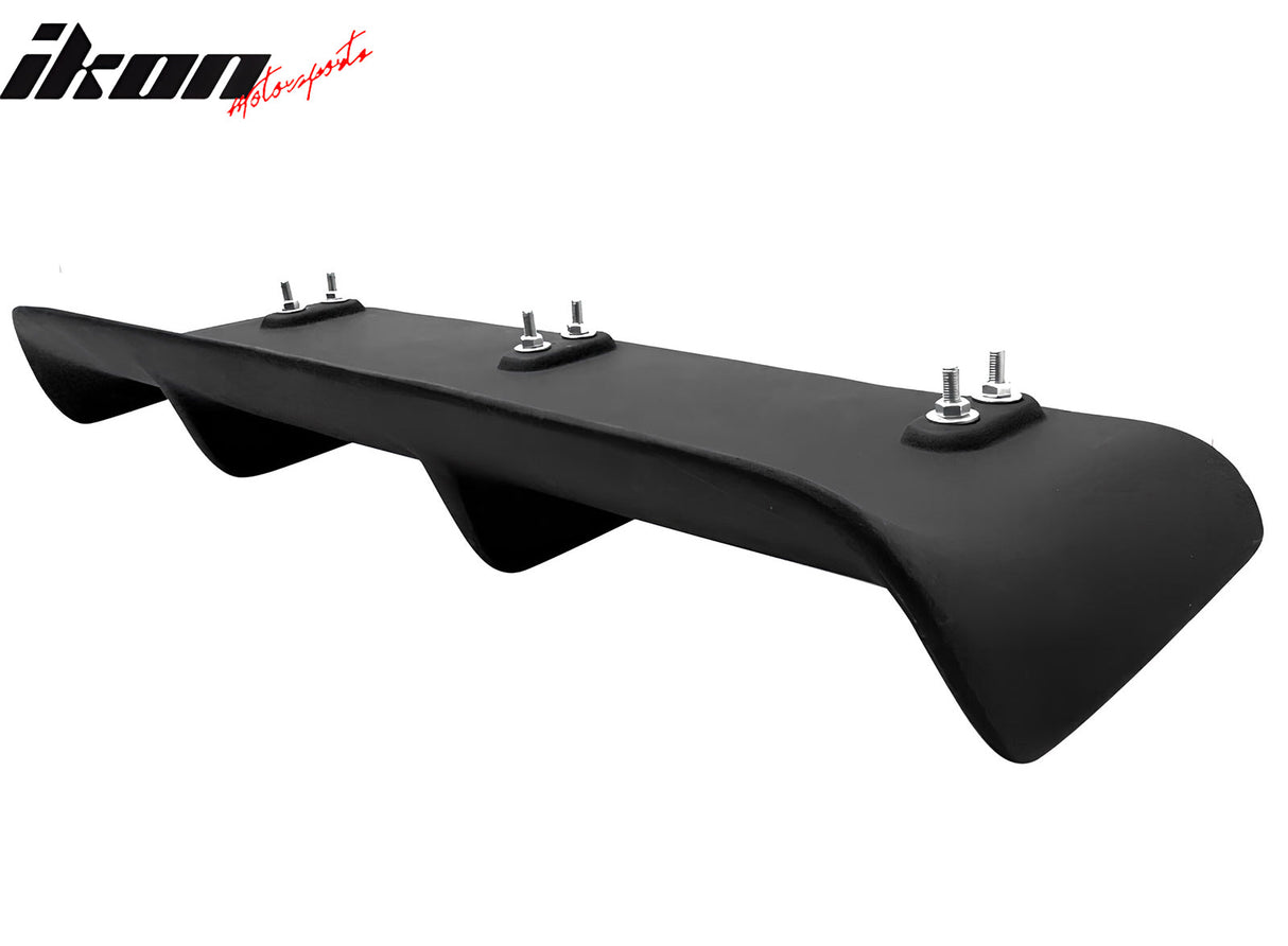 Universal 31"x9" MDA 4-Fin Rear Diffuser Valance Splitter Matte Black