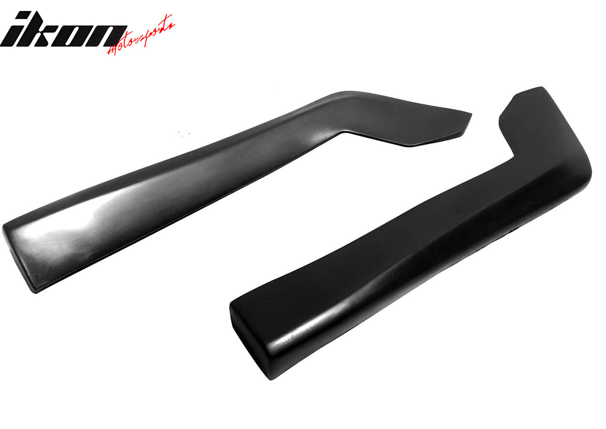 Universal 14" x 7" DT Style Rear Lip Side Corner Aprons Canard Cap PU