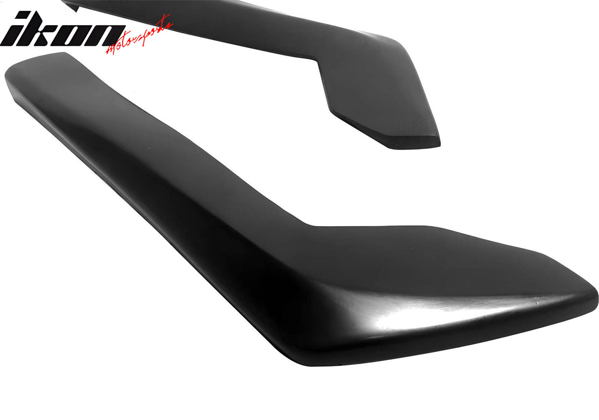 Universal 14" x 7" DT Style Rear Lip Side Corner Aprons Canard Cap PU