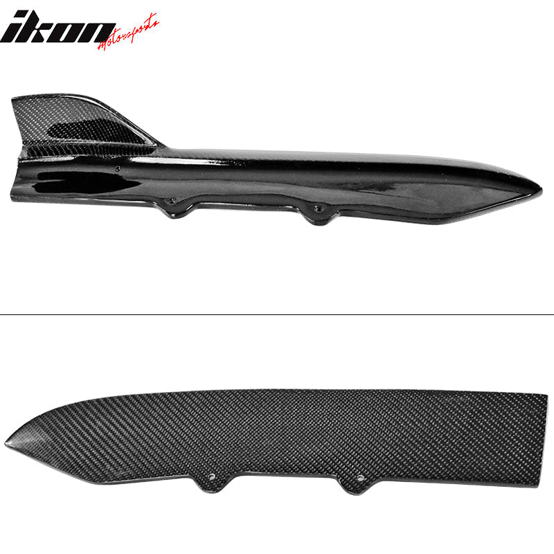 2012-2018 BMW F30 M-tech FD Rear Bumper Side Apron Matte Carbon Fiber