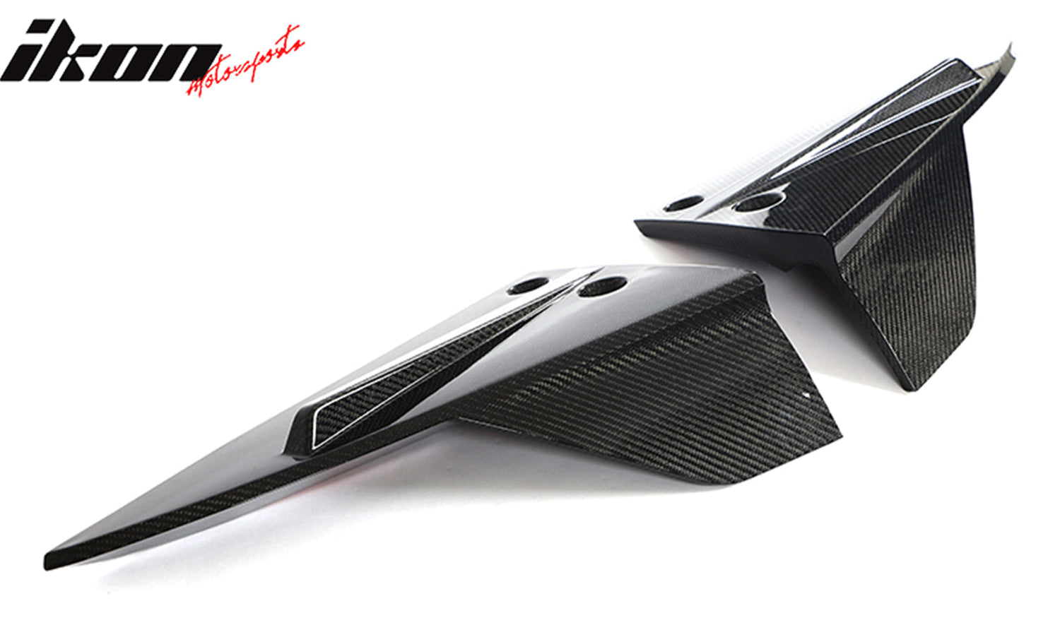 2021-2024 Tesla Model S Gloss Black V Rear Splitter Apron Carbon Fiber