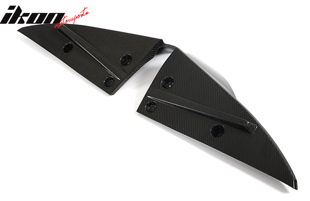 2021-2024 Tesla Model S Gloss Black V Rear Splitter Apron Carbon Fiber