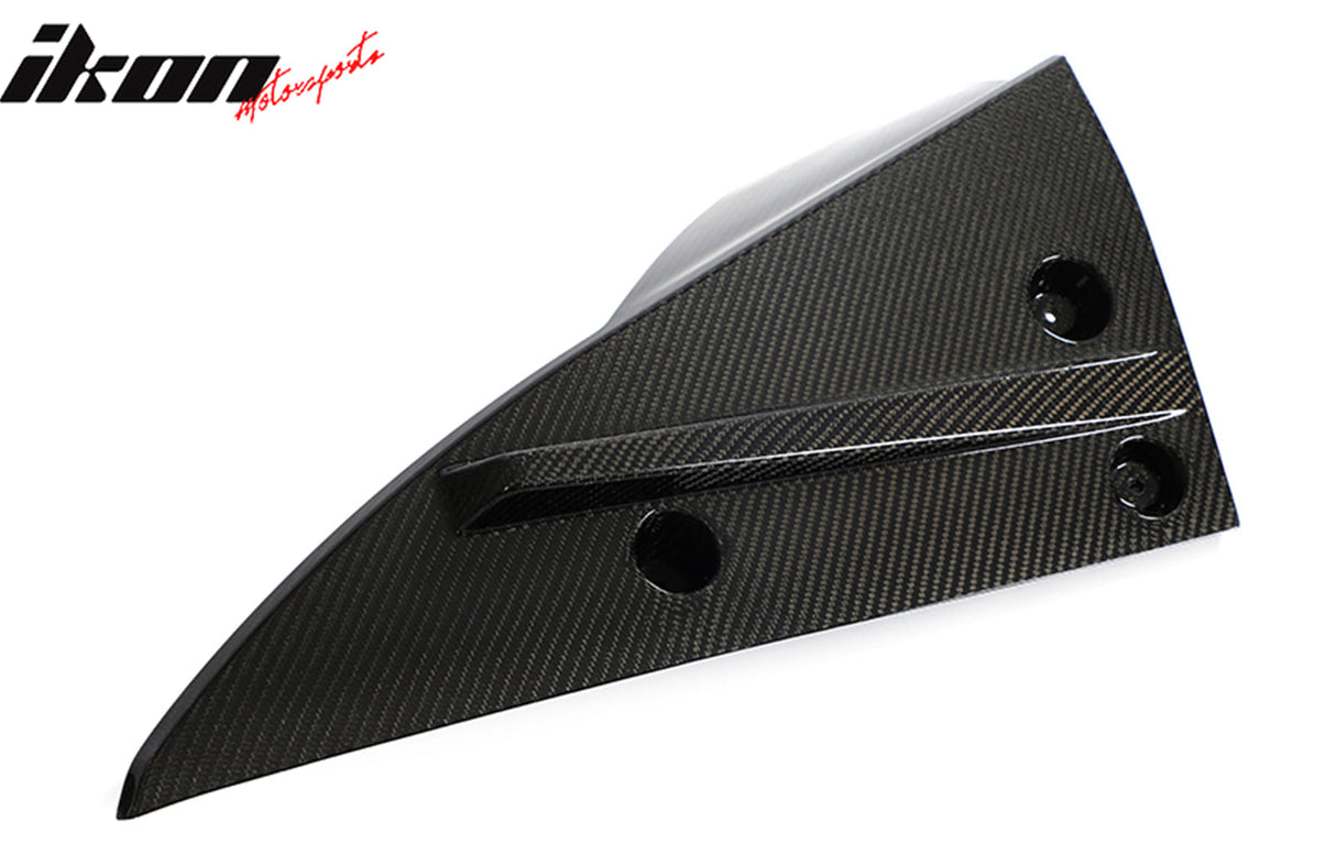 2021-2024 Tesla Model S Gloss Black V Rear Splitter Apron Carbon Fiber