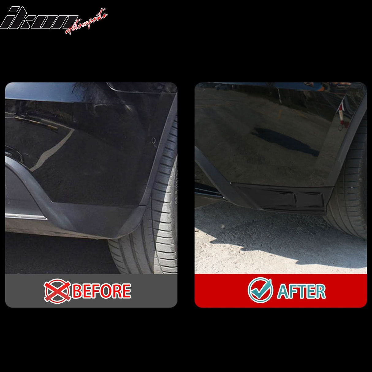 2020-2024 Tesla Model Y All Models Rear Splitter Aprons PP