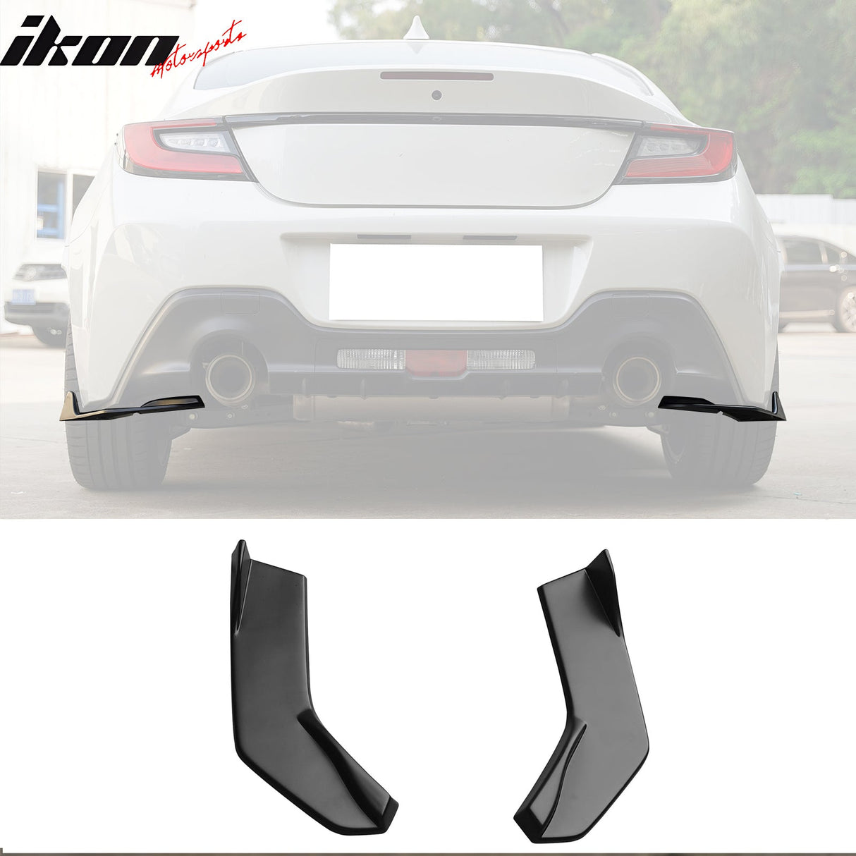 2022-2025 Toyota GR86 & Subaru BRZ IKON Rear Aprons Matte Black ABS