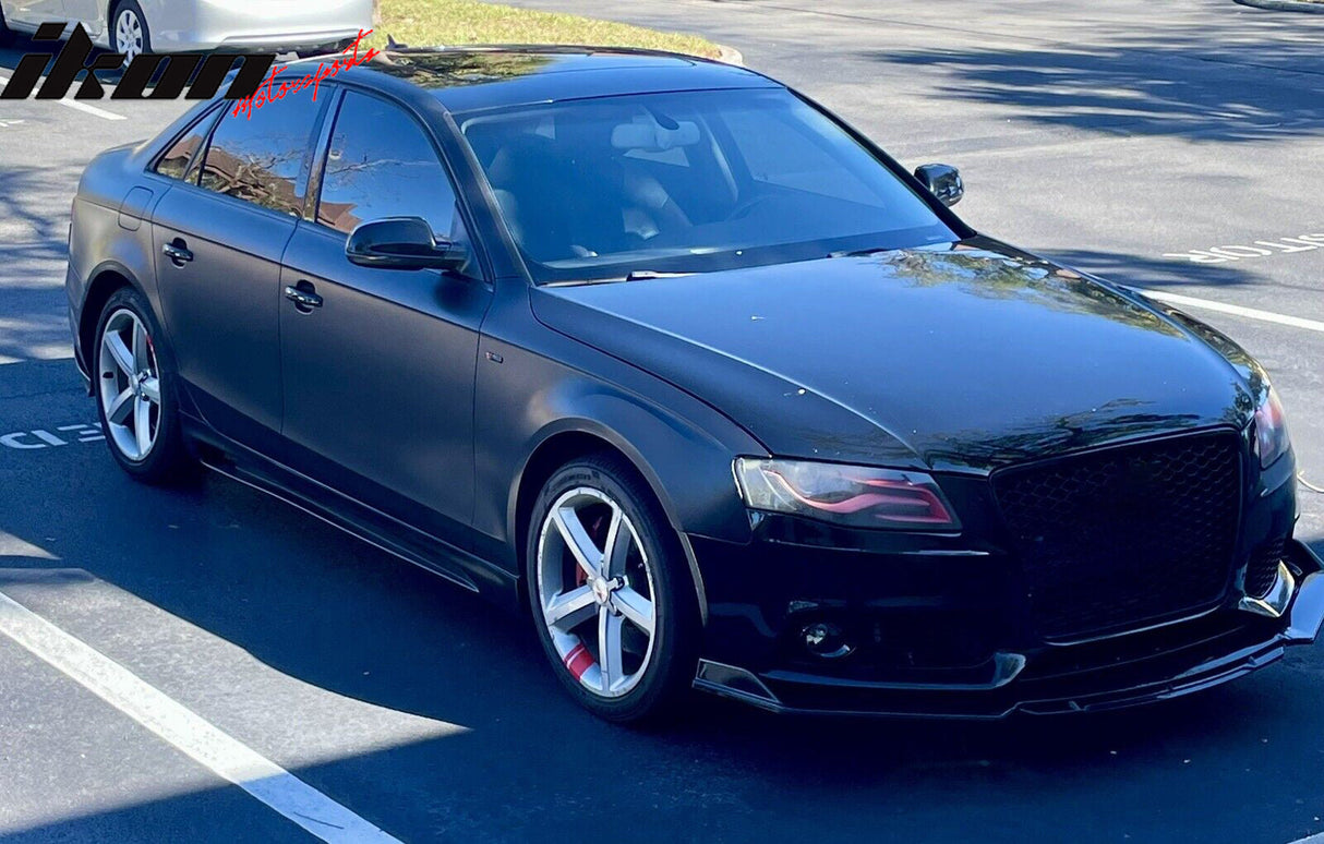 2009-2012 Audi A4 Euro RG Style Side Skirt Rocker Panel Extension PU