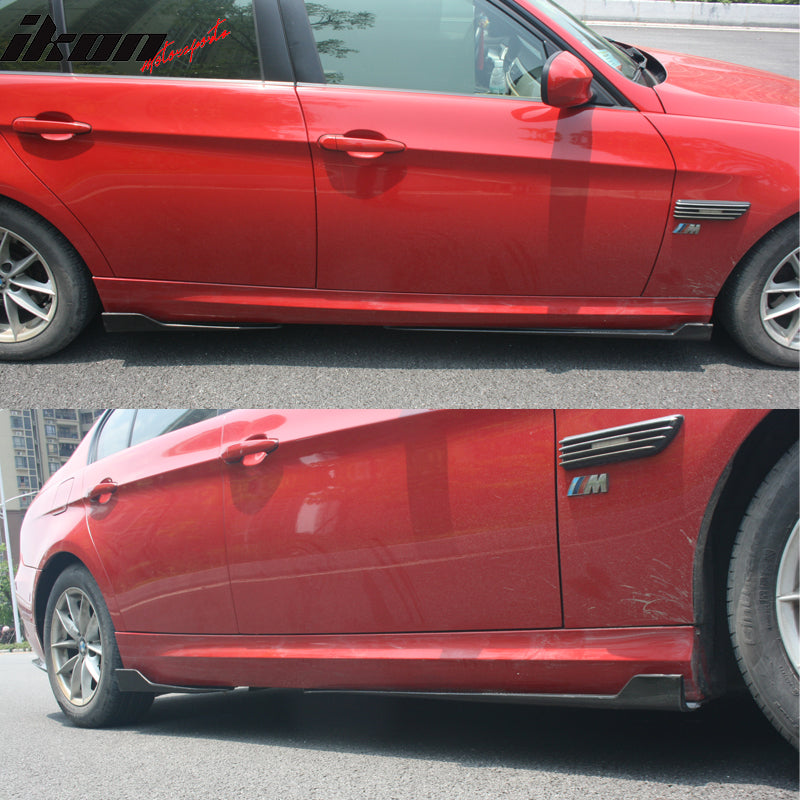 2006-2008 BMW E90 3 Series Sedan Side Skirts Rocker Panels 4PC PP