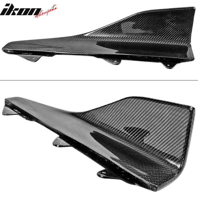 2016-2020 BMW M2 P Style Side Skirts Rocker Panel Matte Carbon Fiber