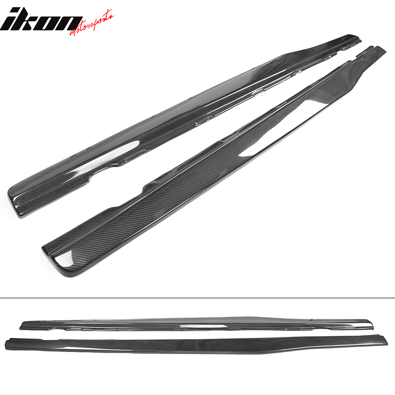 2010-2015 Chevy Camaro IKON Side Skirts Rocker Pannel Carbon Fiber