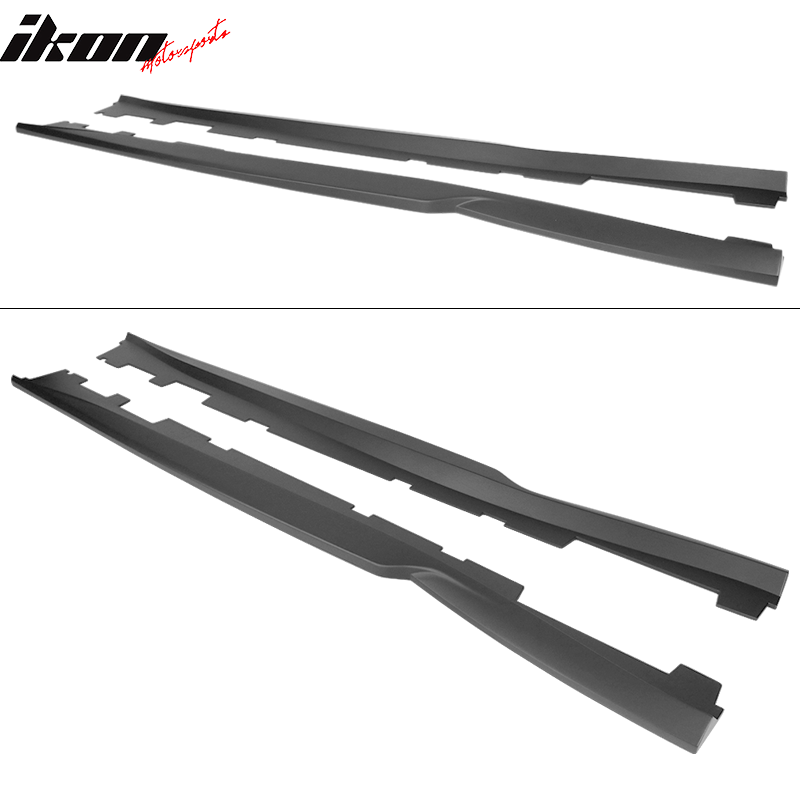 2016-2024 Chevy Camaro A Style Matte Black Side Skirts ABS