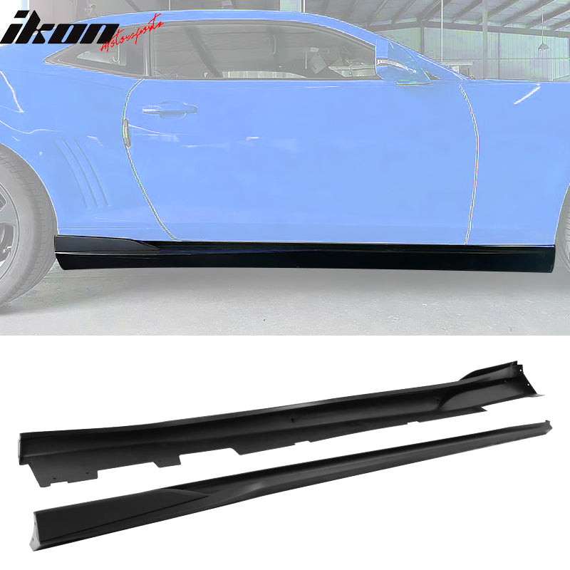 2016-2024 Chevy Camaro Ikon Style Side Skirts Rocker Panel PP
