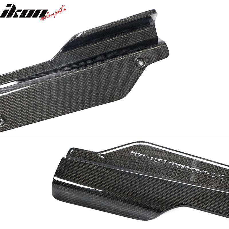 2020-2025 Chevy Corvette C8 IKON Style Carbon Fiber CF Side Skirts 2PC