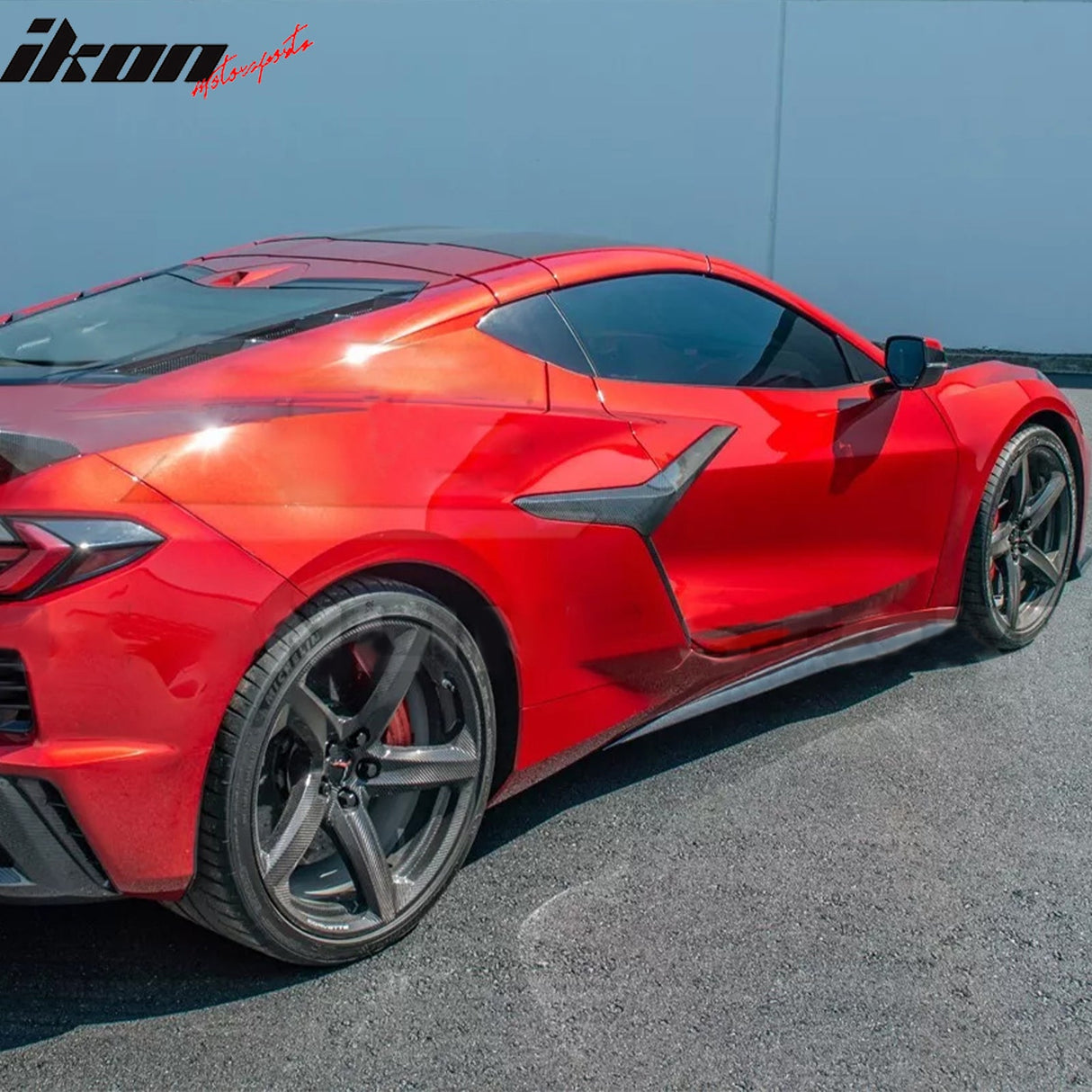 23-25 Corvette C8 Z06/E-Ray/ZR1 Side Skirts Carbon Fiber Rocker Panel