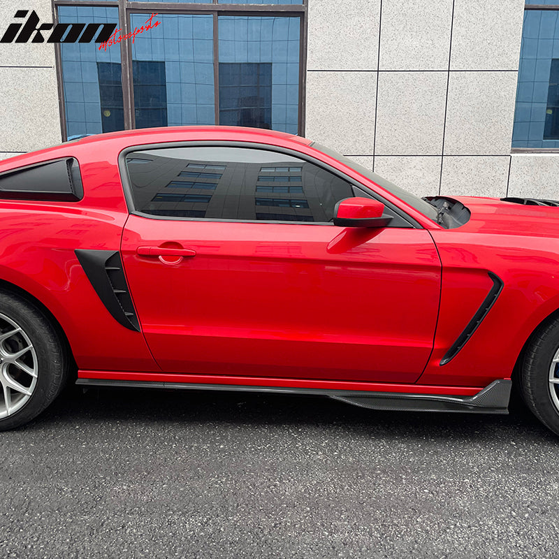 2005-2014 Ford Mustang GT500 Style Side Skirts ABS 2PC