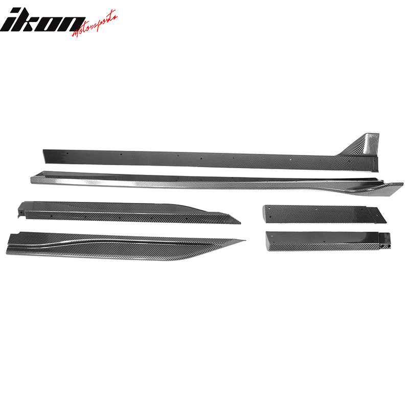 2005-2014 Ford Mustang GT500 Style Side Skirts ABS 2PC