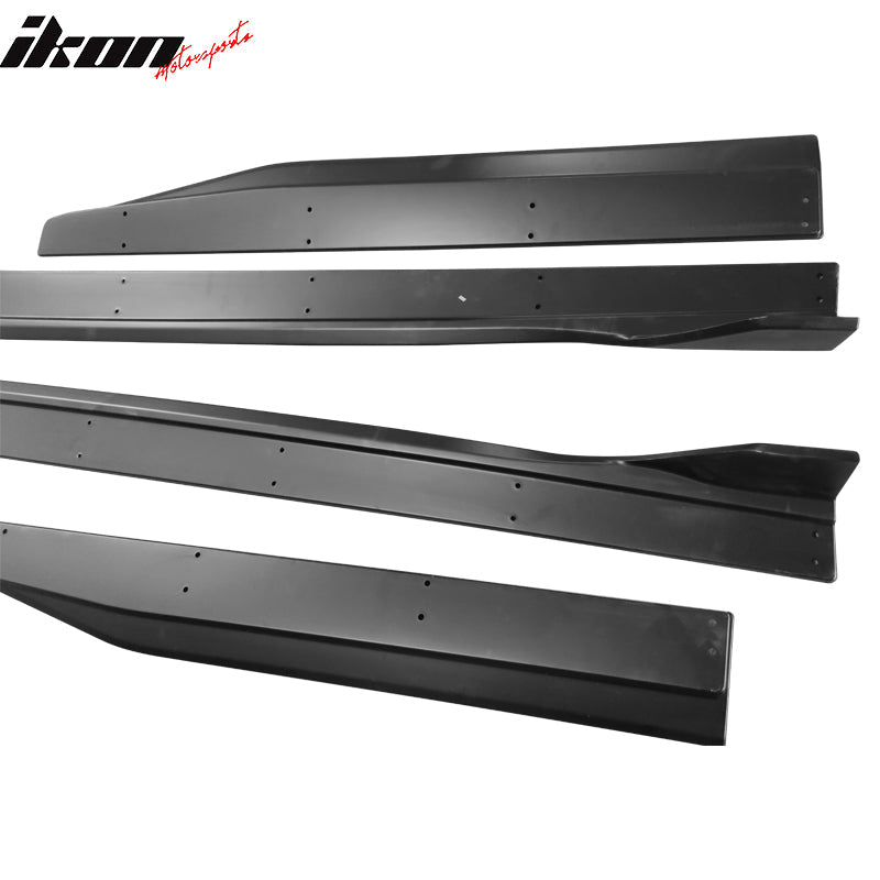 2015-2023 Ford Mustang GT500 Style Matte Side Skirts Rocker Panel 4PC
