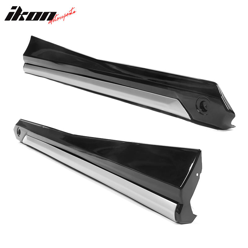 2018-2022 Honda Accord Sedan Gloss Black Side Skirts Rocker Pannel PP