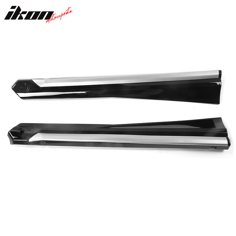 2018-2022 Honda Accord Sedan Gloss Black Side Skirts Rocker Pannel PP