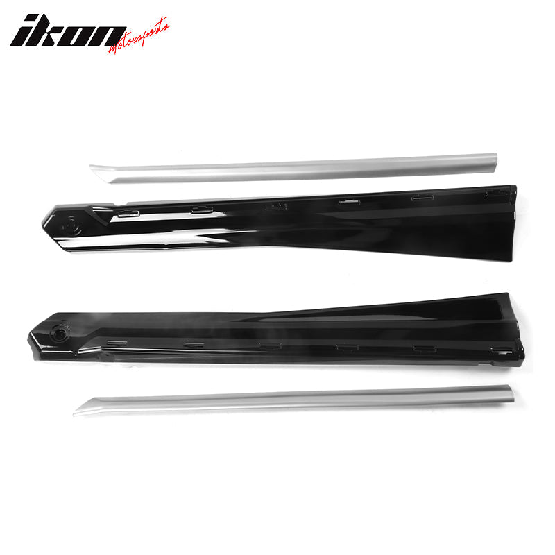 2018-2022 Honda Accord Sedan Gloss Black Side Skirts Rocker Pannel PP