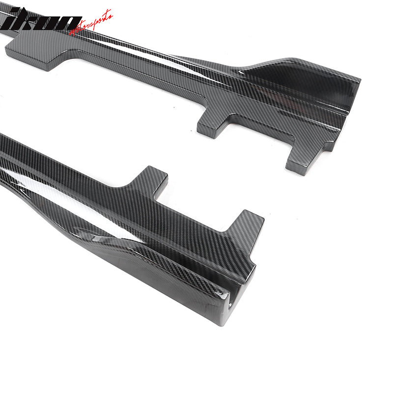 2018-2022 Honda Accord Side Skirts Extension ABS Carbon Fiber Print