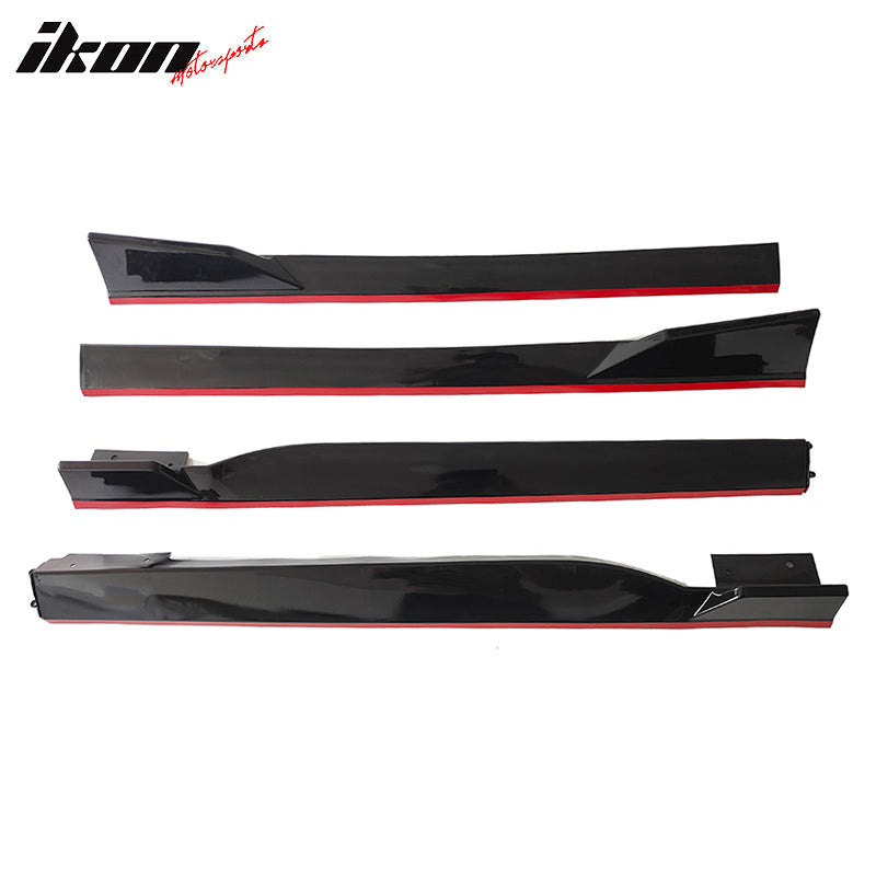 2018-2022 Honda Accord 4PC Side Skirts Extension Rocker PP