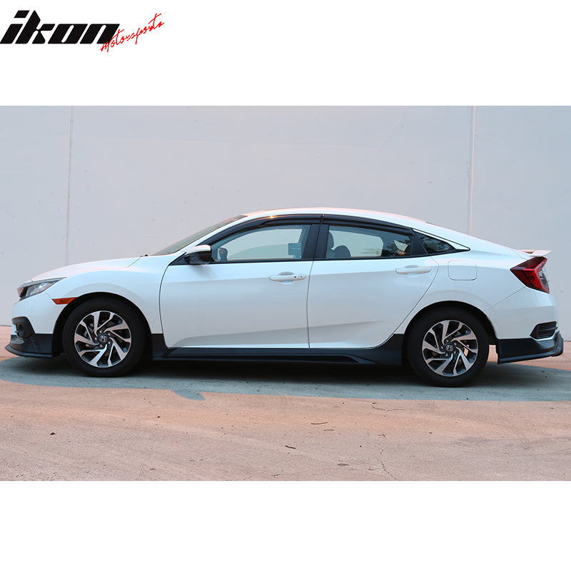 2016-2021 Honda Civic Sedan 10th Gen Mugen Mug Unpainted Side Skirt PP