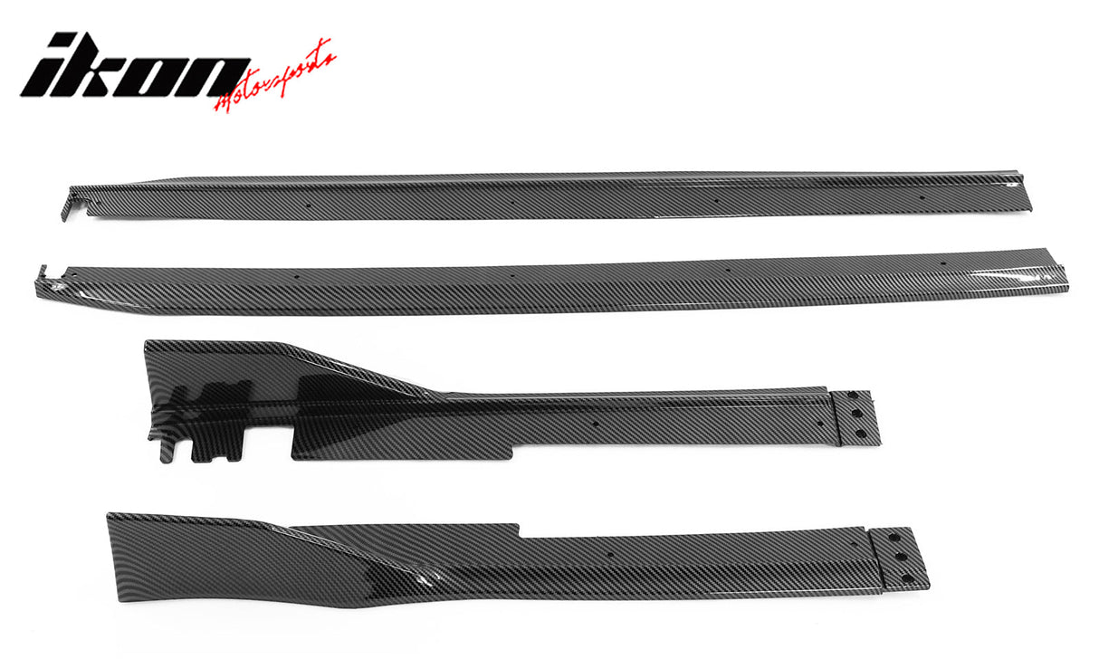 2022-2025 Honda Civic 11th Type R Side Skirts Rocker Panel Matte Black