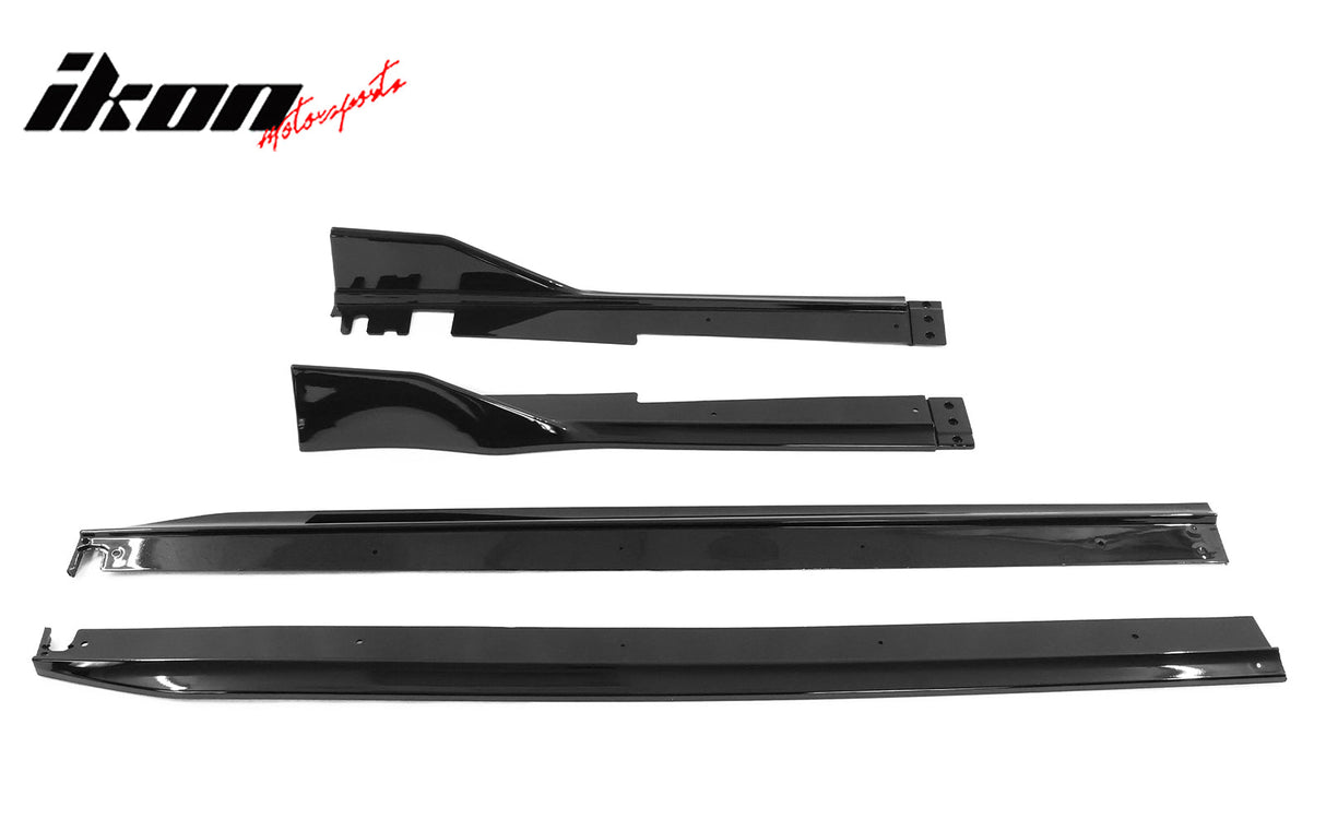2022-2025 Honda Civic 11th Type R Side Skirts Rocker Panel Matte Black