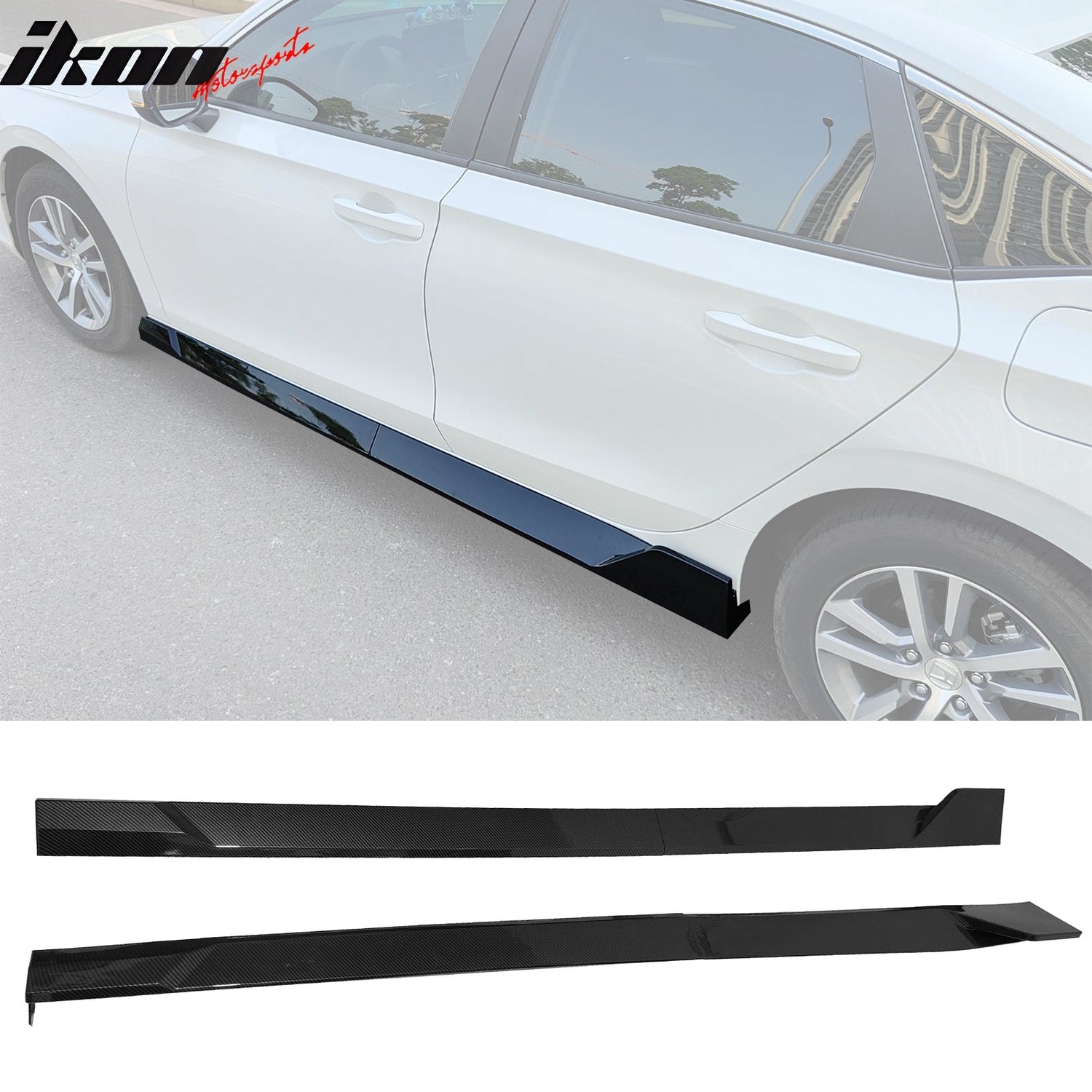 2022-2025 Honda Civic 11th Side Skirts Extension Lips PP
