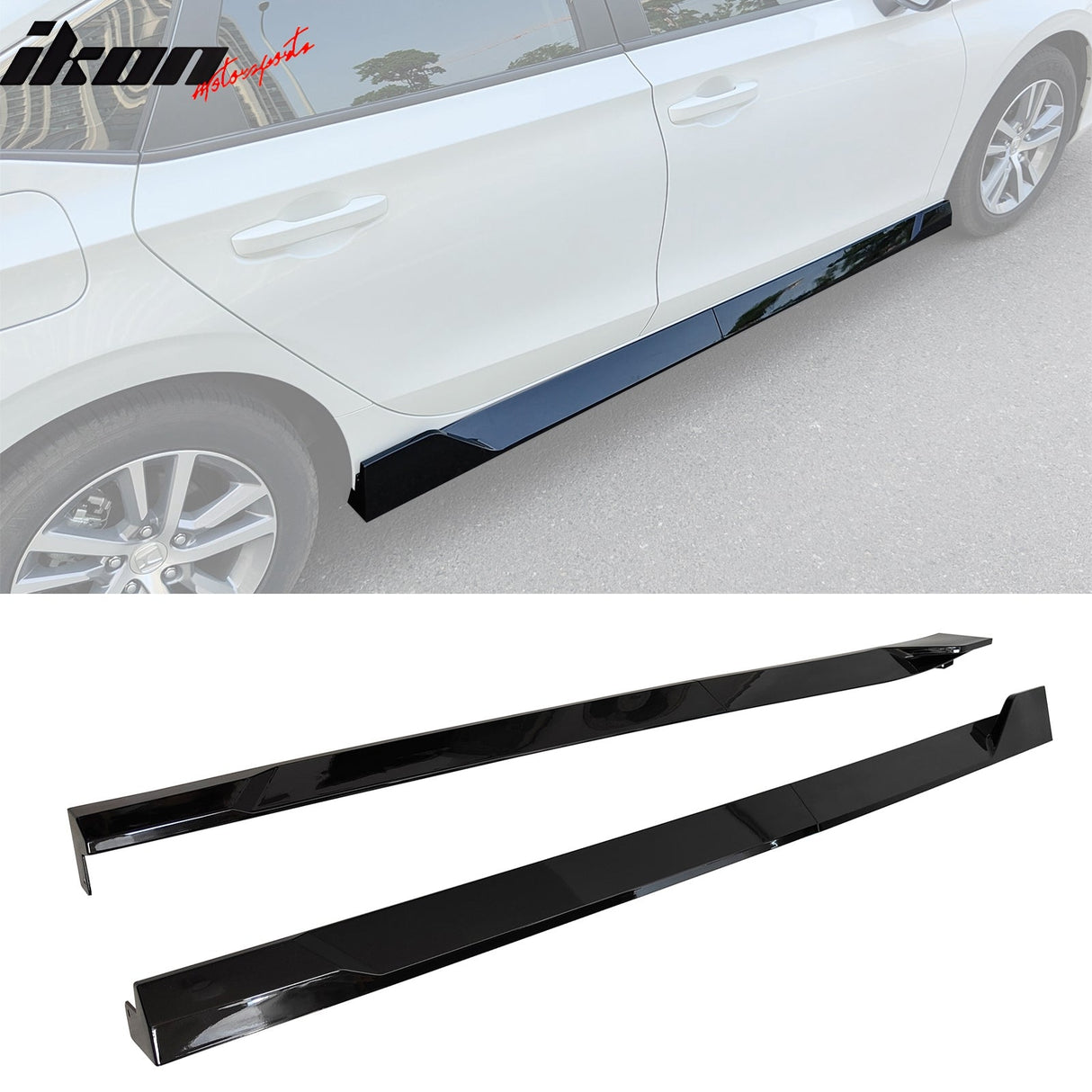 2022-2025 Honda Civic 11th Side Skirts Extension Lips PP