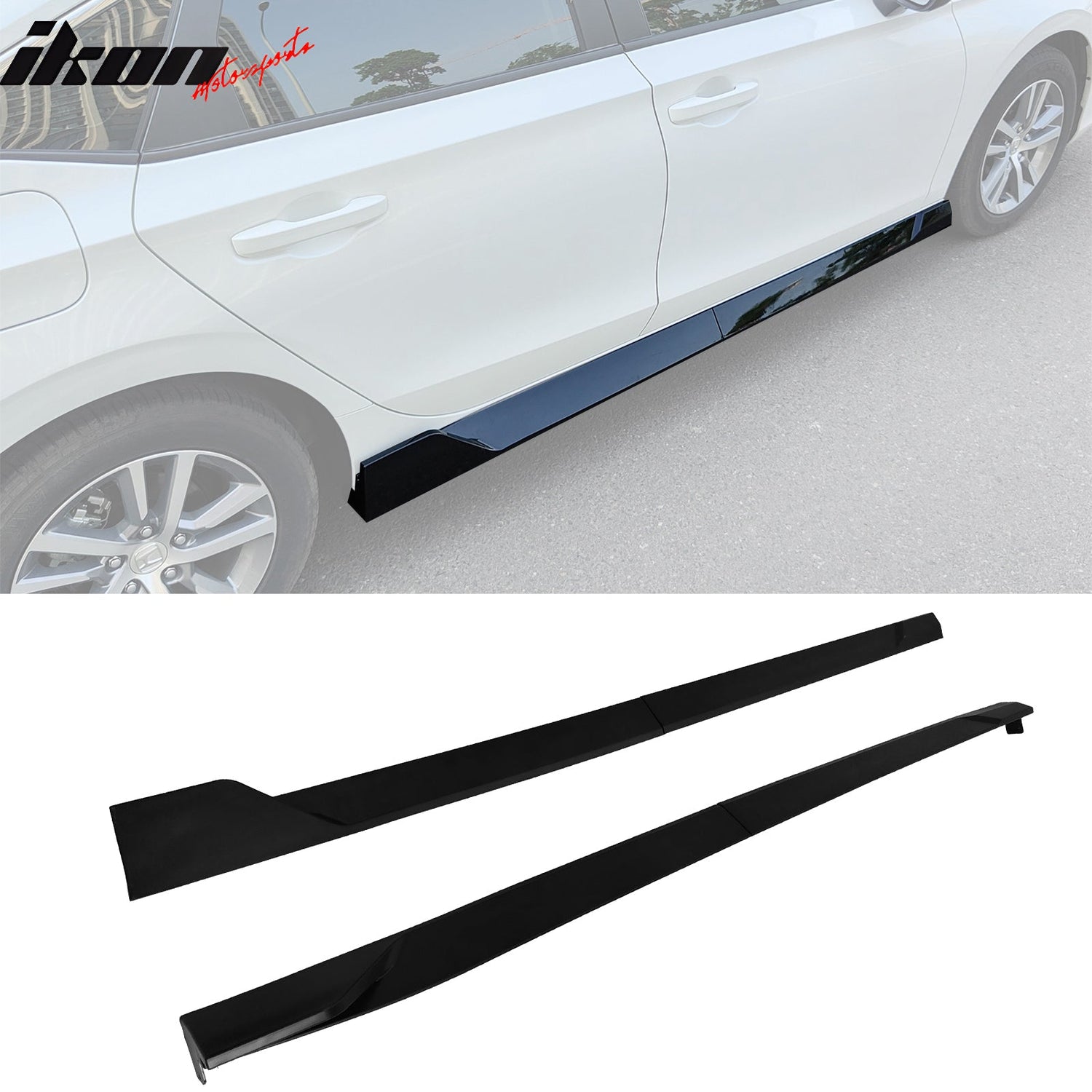 2022-2025 Honda Civic 11th Side Skirts Extension Lips PP