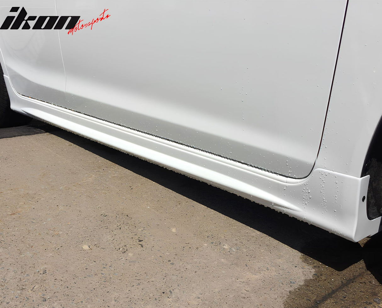 2012-2015 Honda Civic Sedan Side Skirts Extention JDM Mug Style Black