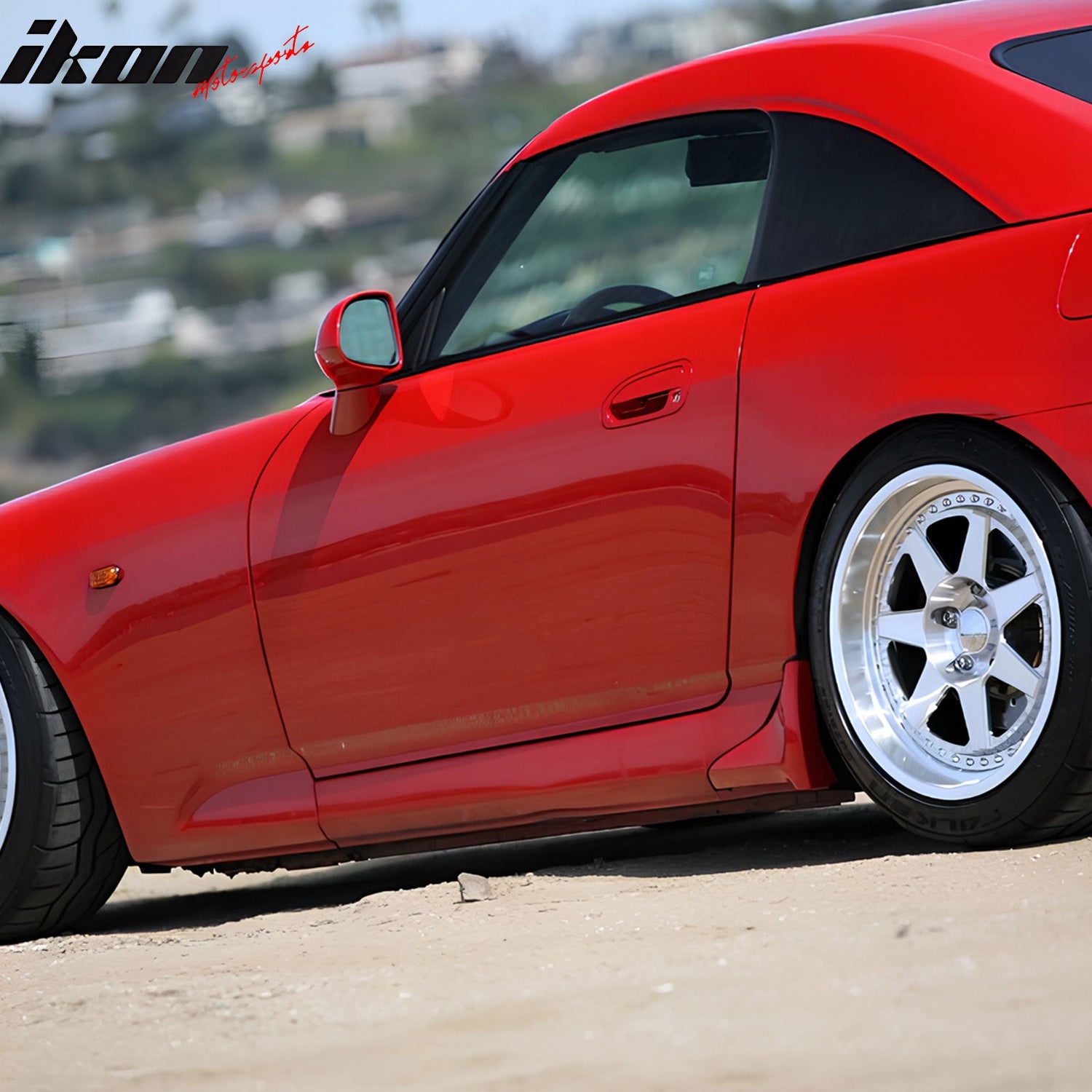 2000-2009 Honda S2000 AP1 AP2, OE Style Side Skirts PU Unpainted Black