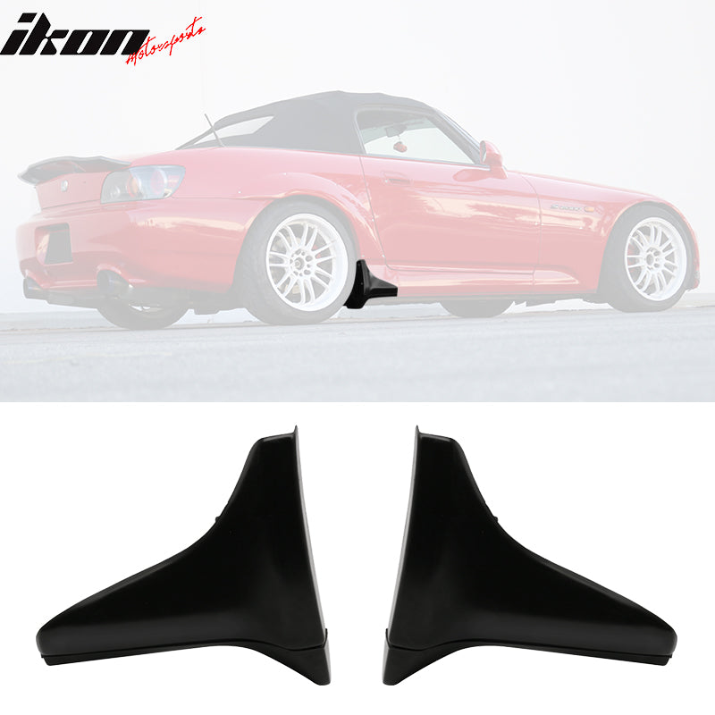Fits 00-09 Honda S2000 OE Style PU Side Skirt Guard Strakes Cap 4pc