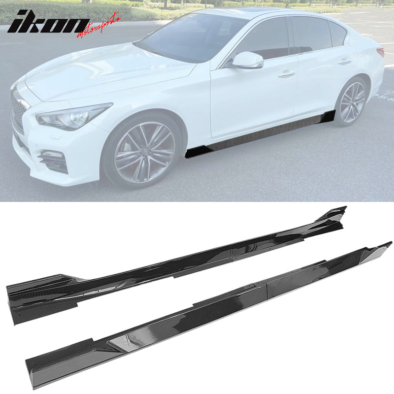 2014-2023 Infiniti Q50 IKON Style 4PC Side Skirt PP