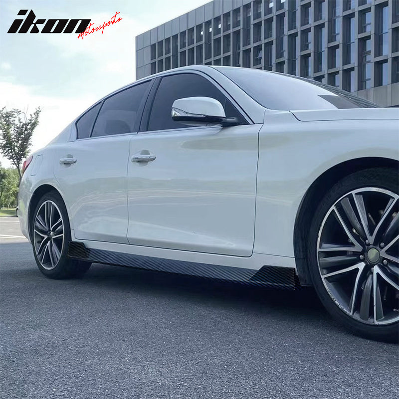 2014-2023 Infiniti Q50 IKON Style 4PC Side Skirt PP