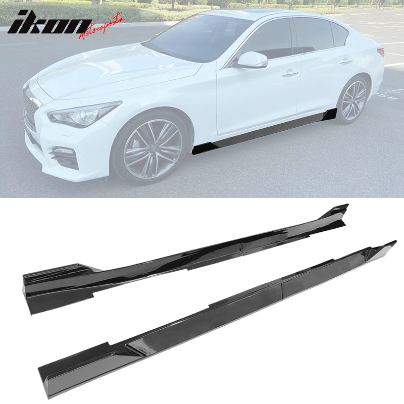 2014-2023 Infiniti Q50 IKON Style 4PC Side Skirt PP