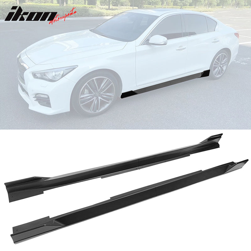 2014-2023 Infiniti Q50 IKON Style 4PC Side Skirt PP