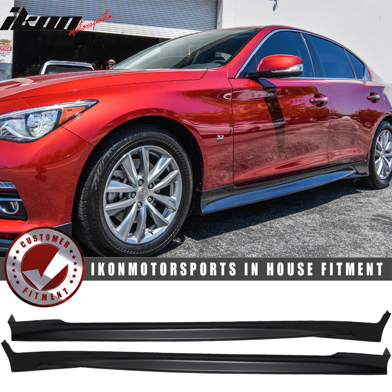 2014-2023 Infiniti Q50 Side Skirts Unpainted Rocker Pannel ABS