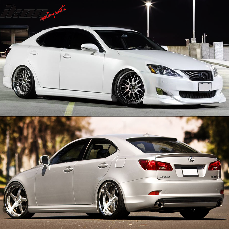 2006-2013 Lexus IS250 IS350 IN-S Style Matte Black Side Skirt PP