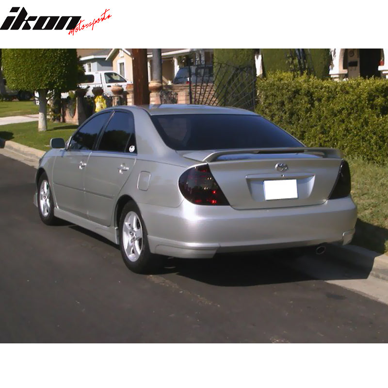 2002-2003 Toyota Camry VIP Style Unpainted Black Side Skirts PU Sedan