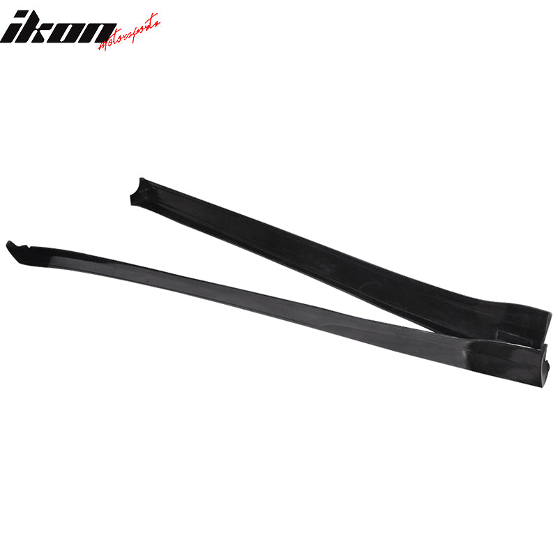2002-2003 Toyota Camry VIP Style Unpainted Black Side Skirts PU Sedan