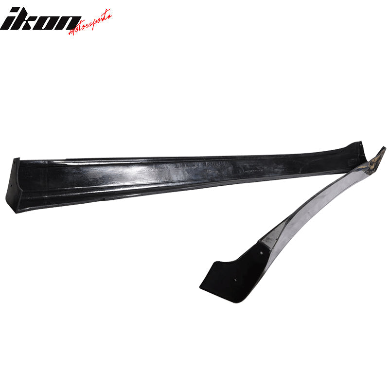 2002-2003 Toyota Camry VIP Style Unpainted Black Side Skirts PU Sedan