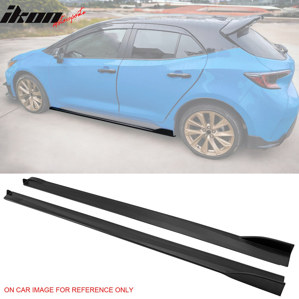 2019-2025 Toyota Corolla Hatchback T Unpainted Side Skirts Rocker Pann
